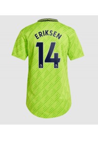 Fotbalové Dres Manchester United Christian Eriksen #14 Dámské Třetí Oblečení 2022-23 Krátký Rukáv